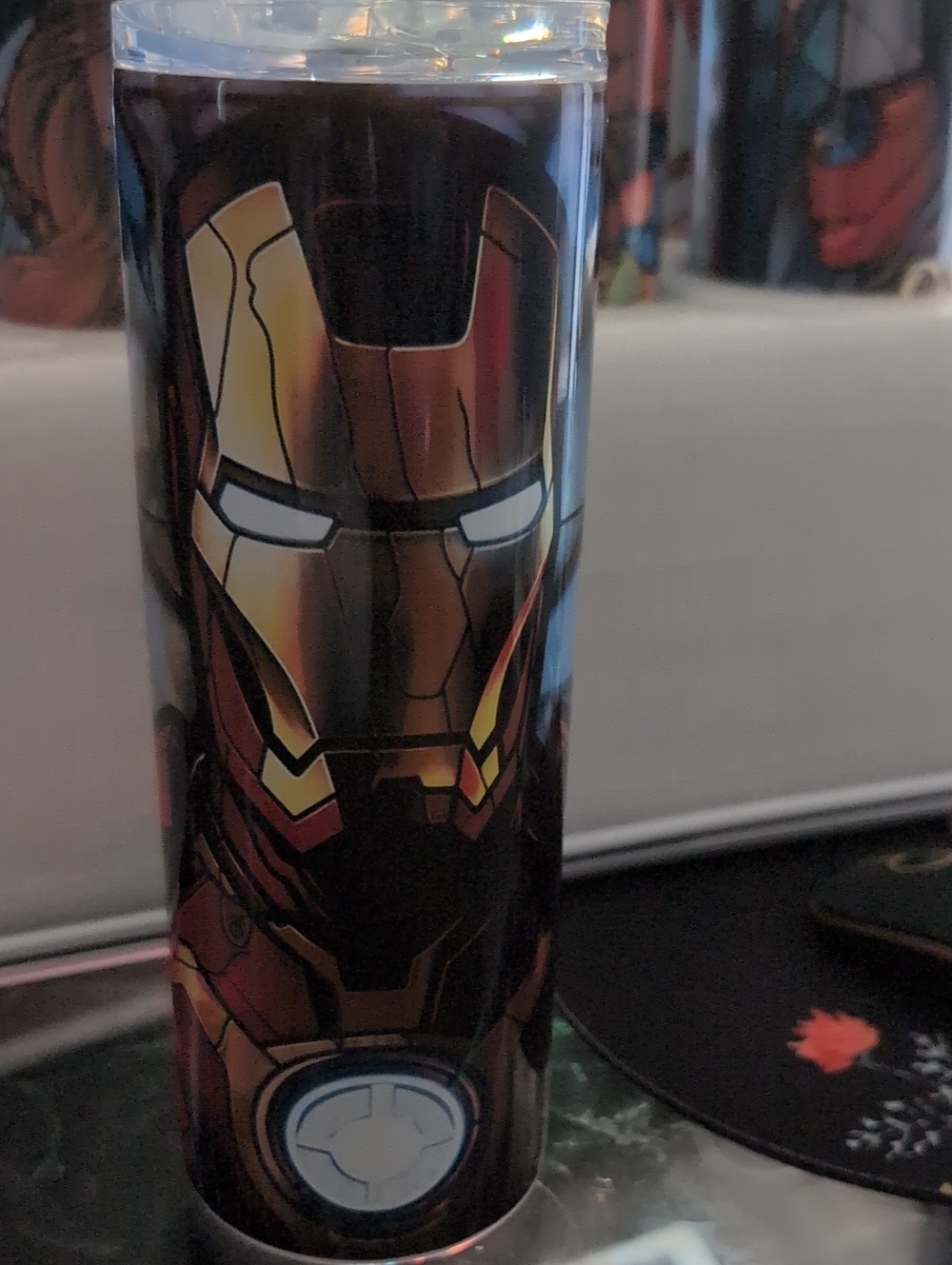 Iron Man Stainless Travel Tumbler - Red & Gold